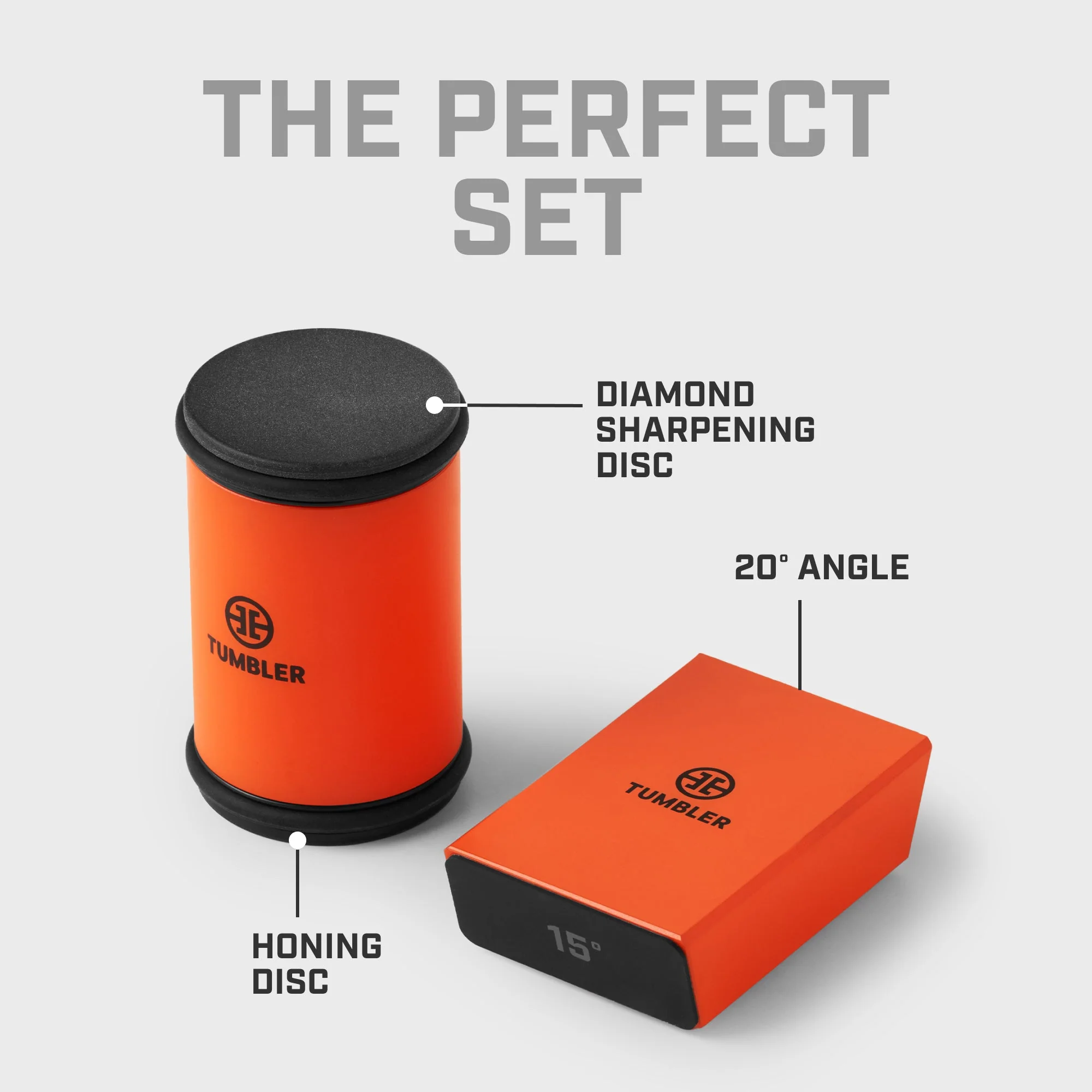 Tumbler Pro Diamond Rolling Knife Sharpener Set - Orange - Image 3